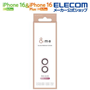 �G���R�� iPhone16 / Plus 2�� �p ��me �J���� �����Y�J�o�[ �K���X �O���b�^�[ 2�� �X�}�z �J���� �����Y �J�o�[ �J���� �ی�J�o�[ �s���N�S�[���h ELECOM PM-A24AFLLP5PGG
