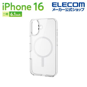 GR iPhone16 p nCubhP[X MAGKEEP 2 6.1 X}z nCubh P[X Jo[ zCg ELECOM PM-A24AMAG02WH