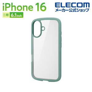 GR iPhone16 p TOUGH SLIM LITE nCubhP[X t[J[ 2 6.1 X}z nCubh P[X Jo[ O[ ELECOM PM-A24ATSLFCGN