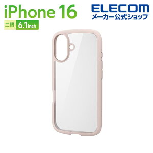 �G���R�� iPhone16 �p TOUGH SLIM LITE �n�C�u���b�h�P�[�X �t���[���J���[ 2�� 6.1 �X�}�z �n�C�u���b�h �P�[�X �J�o�[ �s���N ELECOM PM-A24ATSLFCPN