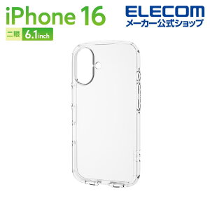 GR iPhone16 p TOUGH SLIM LITE ^t\tg I[NA 2 6.1 X}z \tg P[X Jo[ NA ELECOM PM-A24ATSLUCCR