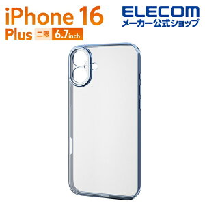GR iPhone16 Plus p \tgP[X Ɍ ^bN iPhone16 Plus \tg P[X Jo[ ^bNy[u[ ELECOM PM-A24BUCTMKBU
