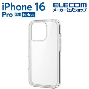 GR iPhone 16 Pro p MUBRAIN nCubhP[X SGAobO iPhone16 Pro nCubh P[X Jo[ TCNzCg×NA ELECOM PM-A24CHVAIR2RW