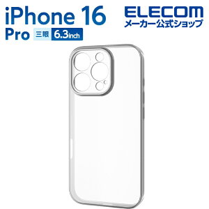 GR iPhone 16 Pro p \tgP[X Ɍ ^bN iPhone16 Pro \tg P[X Jo[ ^bNubN ELECOM PM-A24CUCTMKBK