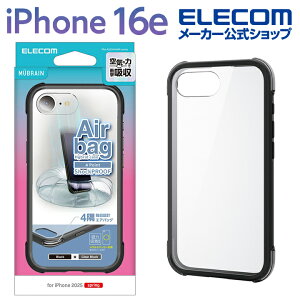 GR iPhone 16e p MUBRAIN nCubhP[X GAobO ^XebJ[t iPhone16e nCubh P[X Jo[ l ubN×NAubN ELECOM PM-A25SHVAIRBK