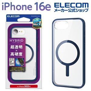 GR iPhone 16e p nCubhP[X t[J[ MAGKEEP iPhone16e nCubh P[X Jo[ t[J[ lCr[ ELECOM PM-A25SMAG03NV