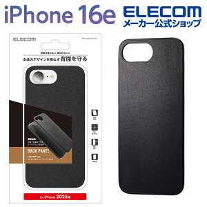 GR iPhone 16e p hXAbvobNpl \tgU[ iPhone16e P[X Jo[ ubN ELECOM PM-A25SMPPLBK