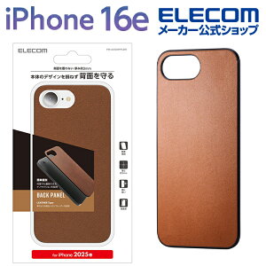 GR iPhone 16e p hXAbvobNpl \tgU[ iPhone16e P[X Jo[ uE ELECOM PM-A25SMPPLBR