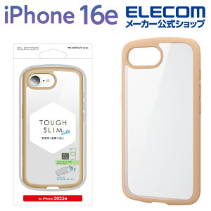 GR iPhone 16e p TOUGH SLIM LITE P[X t[J[ ^XebJ[t iPhone16e nCubh P[X Jo[ ^tXCg wʃNA XgbvV[gt JtFI ELECOM PM-A25ST