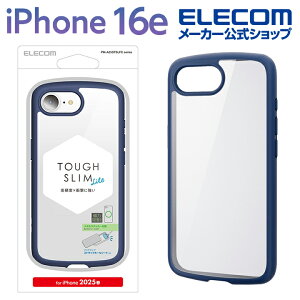 GR iPhone 16e p TOUGH SLIM LITE P[X t[J[ ^XebJ[t iPhone16e nCubh P[X Jo[ ^tXCg wʃNA XgbvV[gt lCr[ ELECOM PM-A25STSLF