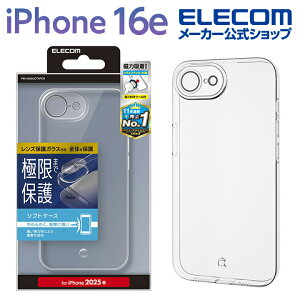 GR iPhone 16e p \tgP[X ɌPlus ^XebJ[t iPhone16e \tg P[X Jo[ Ɍ Plus NA ELECOM PM-A25SUCTKPCR