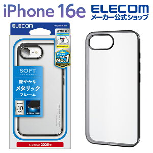GR iPhone 16e p \tgP[X TChbL ^XebJ[t iPhone16e \tg P[X Jo[ ^bN ubN ELECOM PM-A25SUCTMBK