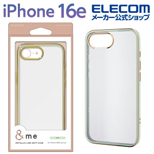 GR iPhone 16e p me \tgP[X ^bNC iPhone16e \tg P[X Jo[ ^bNC ~g ELECOM PM-A25SUCTMLGN