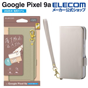 �G���R�� Google Pixel 9a �p �\�t�g���U�[�P�[�X ���Εt �ϏՌ� �n���h�X�g���b�v�t GooglePixel 9a �\�t�g���U�[ �P�[�X �J�o�[ �O���[�W�� ELECOM PM-P251PLFY4GB