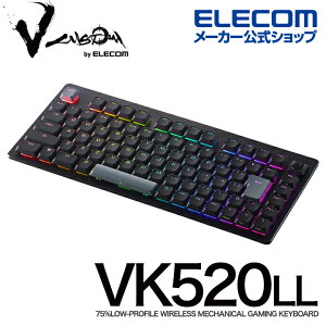 yP10{Gg[K{`11}fzGR V custom VK520LL [v 75TCY L 2.4Ghz Bluetooth Q[~OL[{[h VK520 LE JjJ ubN ELECOM TK-VK520LLBK