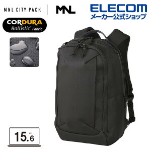 �G���R�� �o�b�N�p�b�N 15.6inch 21L MNL CITY PACK CORDURA Ballistic �R�[�f���� �i�C���� �����b�N �o�b�O 21L �u���b�N ELECOM BM-MNLBP02BK