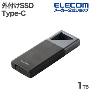 GR OtSSD USB Type-C hoEhHEϏՌ SSD 1TB USB20GbpsΉ ho hH ϏՌ ^CvC ELECOM ESD-EHB1000GBK