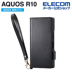 GR AQUOS R10 p AQUOS R10/AQUOS R9 \tgU[P[X Εt ϏՌ nhXgbvt AQUOSR10 AQUOS R9 ubN ELECOM PM-S252PLFY4BK