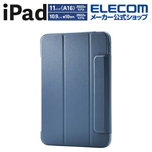 GR iPad 11C` (A16) p tbvP[X ^y J[GbW wʃNA iPad11C`(A16) / 10.9C`(10) tbvP[X P[X Jo[ t[J[ u[O[ ELECOM TB-A25