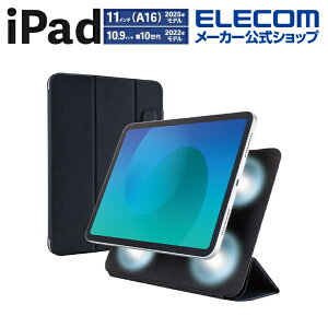 GR iPad 11C` (A16) p tbvP[X ^ }OlbgE X[vΉ iPad11C`(A16) / 10.9C`(10) tbvP[X P[X Jo[ ubN ELECOM TB-A25RWVPF2BK