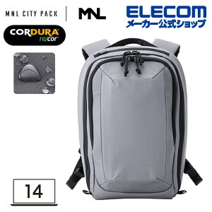 �G���R�� �o�b�N�p�b�N MNL CITY PACK LITE re/cor 14inch 14L CORDURA recor �`���R�[�� ELECOM BM-MNLBP04DGY