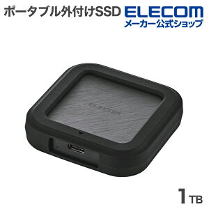 yP10{Gg[K{`11}fzGR OtSSD USB 40Gbps USB4 Version 1 Ή Ot |[^u SSD 1TB Type-C ʐM t@X݌v 1TB ubN ELECOM ESD-EHC1000GBK