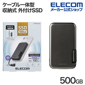 yP10{Gg[K{`11}fzGR Ot SSD iPhone P[ǔ^ [ OtSSD 500GB }Olbgt |[^u USB3.2(Gen2) Type-C P[ǔ^ ubN ELECOM ESD-EPB0500GBK