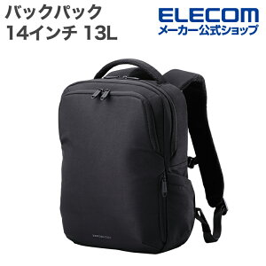 �G���R�� �o�b�N�p�b�N 14�C���` 13L ZEROSHOCK �|���G�X�e�� �u���b�N ELECOM ZSB-BP01P14BK