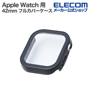 �G���R�� Apple Watch 42mm �p �t���J�o�[�P�[�X �v���~�A���K���X ������ �h�� �t���J�o�[�P�[�X �v���~�A���K���X ������ �h�� �u���b�N ELECOM AW-25BFCGEBK