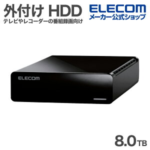 �G���R�� �O�t�� HDD TV���� 8TB �n�[�h�f�B�X�N ELECOM Desktop Drive USB3.2(Gen1) 8.0TB Black ELECOM ELD-STV080UBK