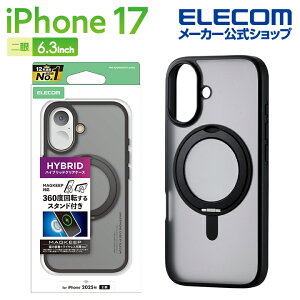 GR iPhone 17 p nCubhP[X MAGKEEP X^h iPhone17 nCubh P[X Jo[ ubN ELECOM PM-A25AMAGSTBK