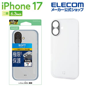 GR iPhone 17 p \tgP[X ɌPlus ^XebJ[t iPhone17 \tg P[X Jo[ zCg ELECOM PM-A25AUCTKPWH