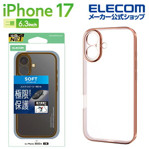 GR iPhone 17 p \tgP[X Ɍ ^bN ^XebJ[t iPhone17 \tg P[X Jo[ ^bNuE ELECOM PM-A25AUCTMKBR
