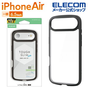 GR iPhone Air p TOUGH SLIM LITE P[X t[J[ ^XebJ[t iPhone Air TOUGH SLIM LITE ubN ELECOM PM-A25BTSLFCBK