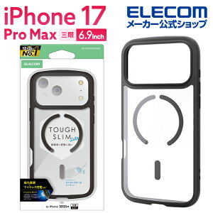 �G���R�� iPhone 17 Pro Max �p TOUGH SLIM LITE �P�[�X �t���[���J���[ MAGKEEP iPhone17 Pro Max �P�[�X �J�o�[ �u���b�N ELECOM PM-A25DTSLFCMBK