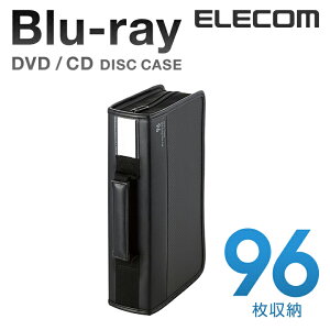 GR GR fBXNt@C Blu-ray DVD CD Ή Blu-rayP[X DVDP[X CDP[X t@Xi[P[X 96[ ubN ELECOM CCD-SSB96BK