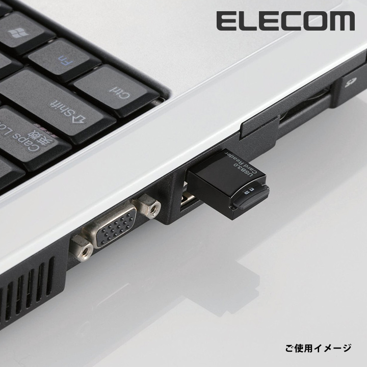 エレコム USB3.0対応microSD専用メモリカードリーダ windows11対応 MR3-C008BK | エレコムダイレクトショップ