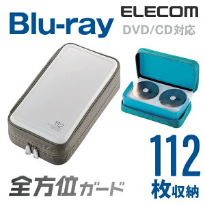 GR fBXNt@C Blu-ray DVD CD Ή Blu-rayP[X DVDP[X CDP[X Z~n[ht@Xi[P[X 112[ zCg ELECOM CCD-HB112WH