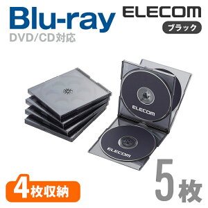 GR fBXNP[X Blu-ray DVD CD Ή Blu-rayP[X DVDP[X CDP[X 4[ 5Zbg NAubN ELECOM CCD-JSCNQ5CBK
