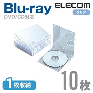 GR fBXNP[X Blu-ray DVD CD Ή Blu-rayP[X DVDP[X CDP[X X 1[ 10Zbg NA ELECOM CCD-JSCS10CR