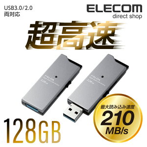 yP10{Gg[K{`11}fzGR USB3.0 FALDA XCh^Cv USB USB  USB[ tbV[ 128GB ő210MB/s ubN Windows11 Ή ELECOM MF-DAU3128GBK