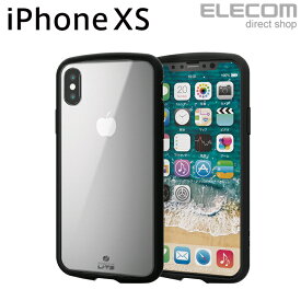 エレコム iPhone XS ケース 耐衝撃 TOUGH SLIM LITE クリア スマホケース iphoneケース PM-A18BTSLCCR