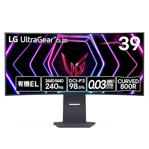 yVGP 2024 Summer Q[~O܁zLG Q[~O j^[ UltraGear OLED 39GS95QE-B 39C`/L@EL/21:9 Ȗ