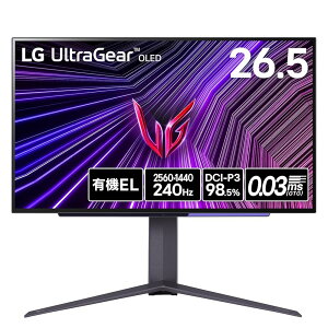 yVGP 2025 ܁zLG Q[~O j^[ UltraGear OLED 27GS95QE-B 26.5C`/WQHD(2560 1440)240Hz