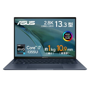 ASUS m[gp\R Zenbook S 13 OLED 13.3C` 13 Core i7-1355U 16GB SSD512GB WPS Office Windows11