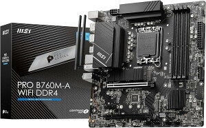 MSI}U[{[h PRO B760M-A WIFI DDR4 y14/13/12IntelCPU(LGA1700)Ήz2xGen4M.2/ő4ʏo [Intel B760] MB5996
