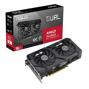 ASUS AMD Dual Radeon RX 7600 XT  rfIJ[h OC Edition 16GB GDDR6/ DUAL-RX7600XT-O16G K㗝Xi