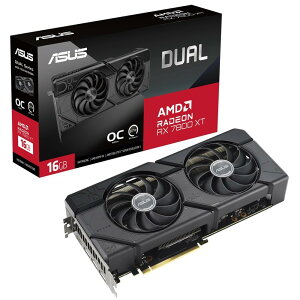 ASUS Dual Radeon RX 7800 XT OC Edition 16GB GDDR6 rfIJ[h/DUAL-RX7800XT-O16G Kʕi