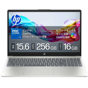 HP ノートパソコン HP 15-fd インテル Core 5 プロセッサー 120U 16GB メモリ 256GB SSD Bluetooth 指紋認証 薄型 ナチュラルシルバー