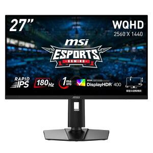MSI Q[~Oj^[ G274QPF E2 27C`/WQHD/RAPID IPSpl/180Hz/1ms(GTG)/Adaptive-Sync/